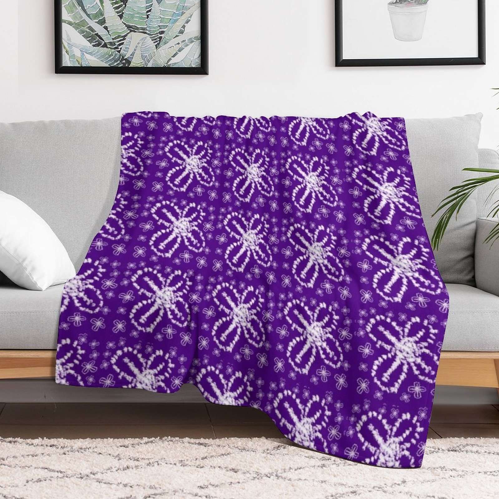 Modern Indigo Tie Dye Floral S - Shibori Tie Dye review and price