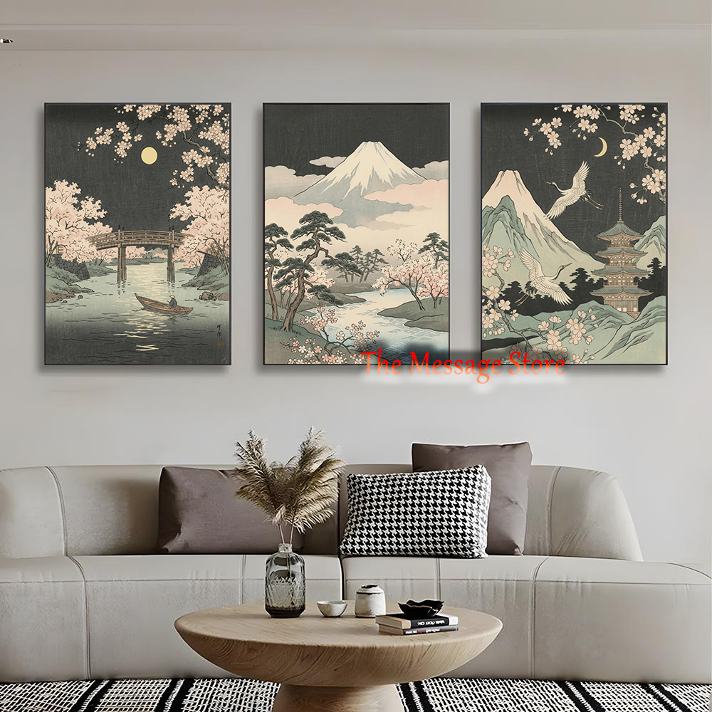 Japanese Cherry Bloom Fuji Riv - Japanese Lifestyle And Traditions review and price