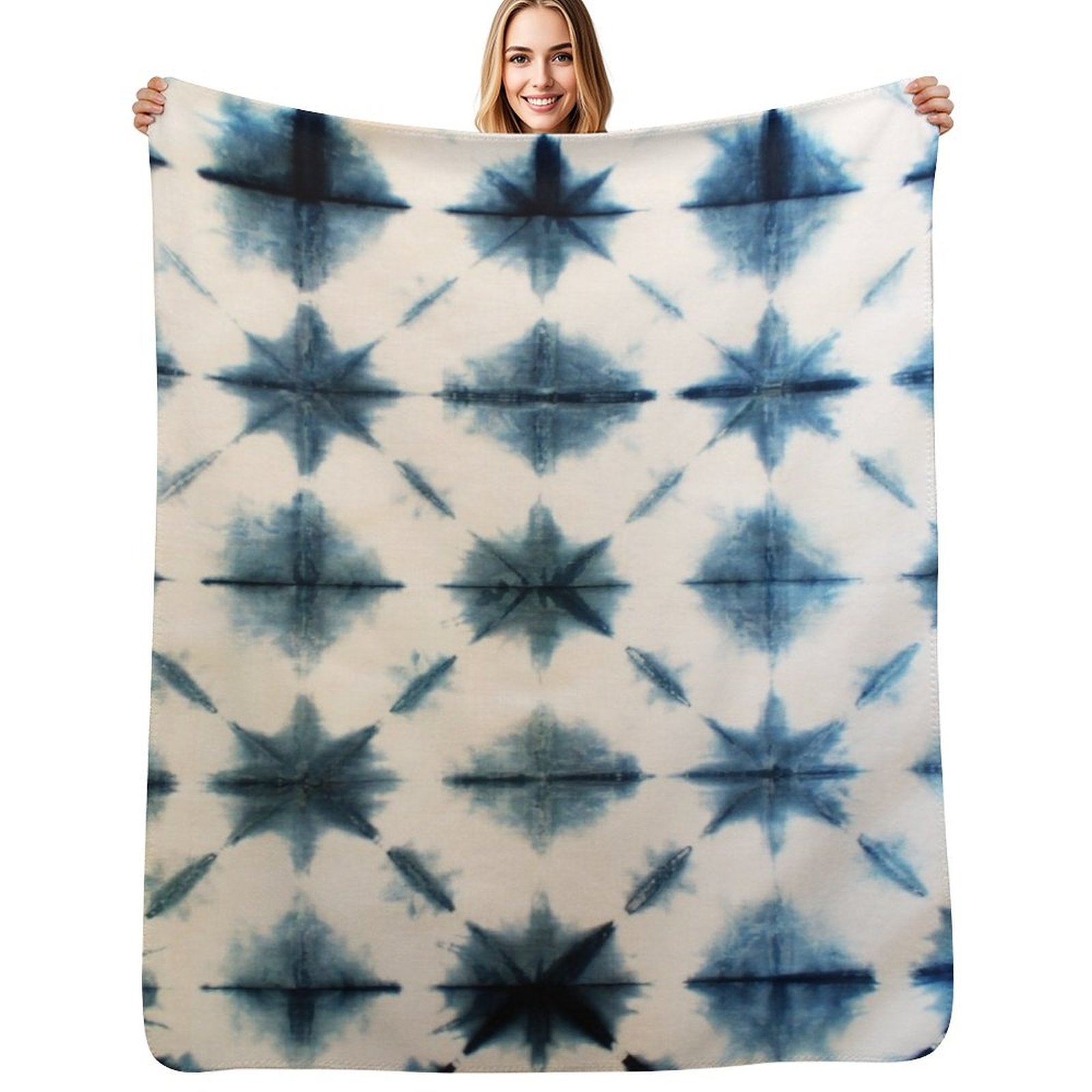 Shibori Tie Dye, Indigo Throw  - Shibori Tie Dye review and price