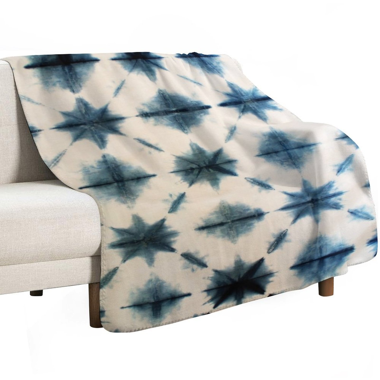 Shibori Tie Dye, Indigo Throw  - Shibori Tie Dye review and price