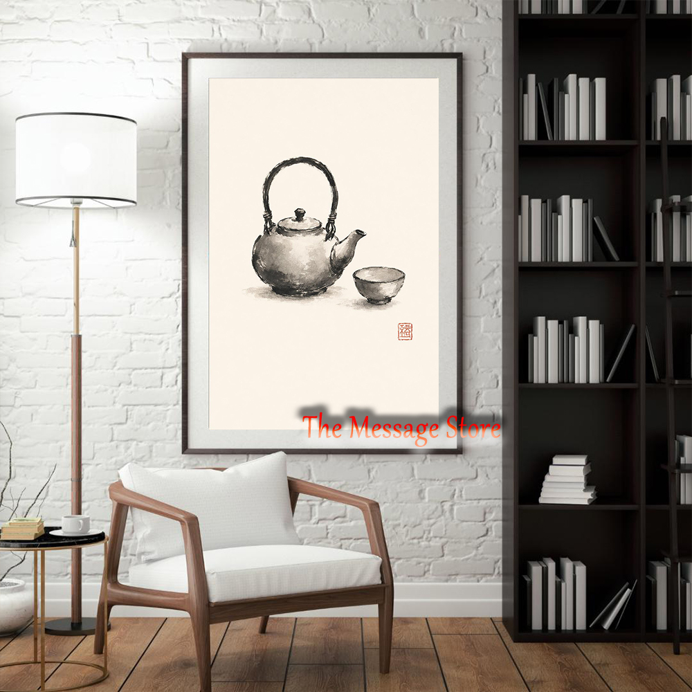 Japanese Teapot Art Minimalist - Japanese Lifestyle And Traditions review and price