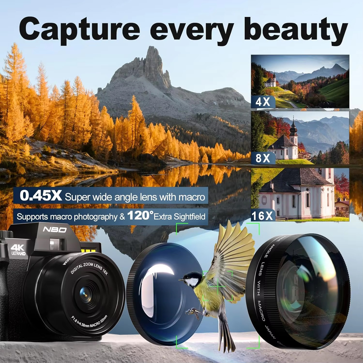 NBD 48MP 4K Digital Camera S10 - Japanese Lifestyle Video review and price