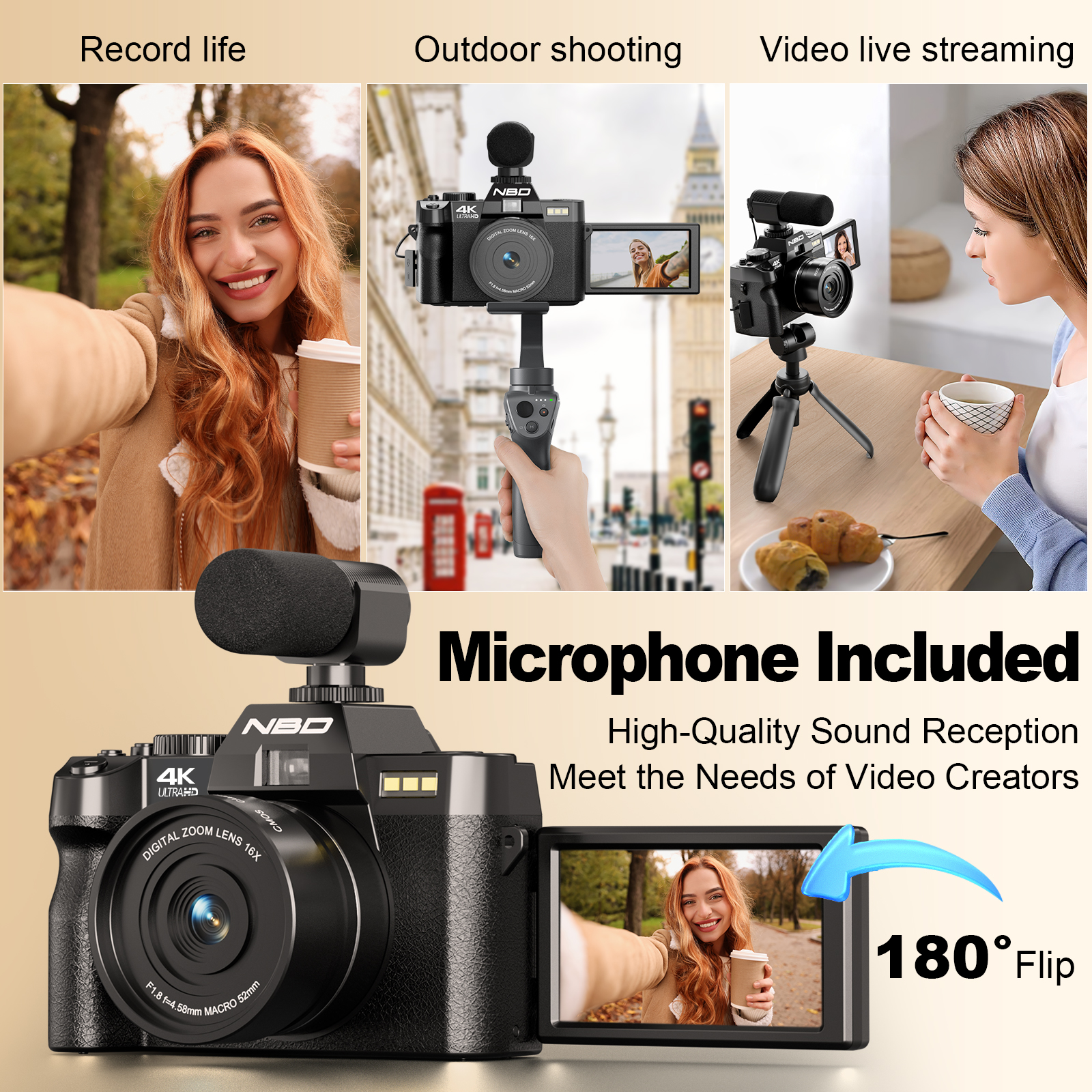 NBD 48MP 4K Digital Camera S10 - Japanese Lifestyle Video review and price
