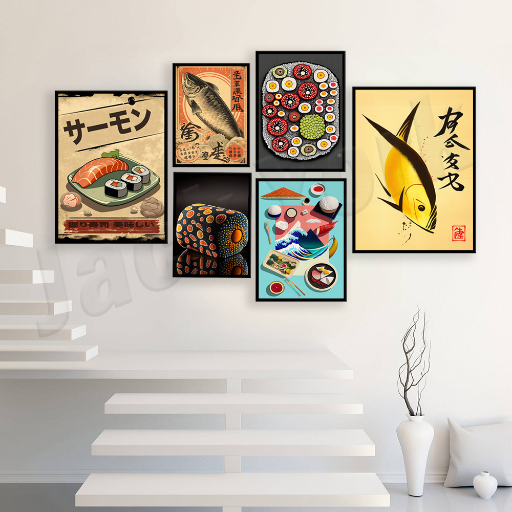 Vintage style Japanese sushi p - Japanese Lifestyle And Food review and price