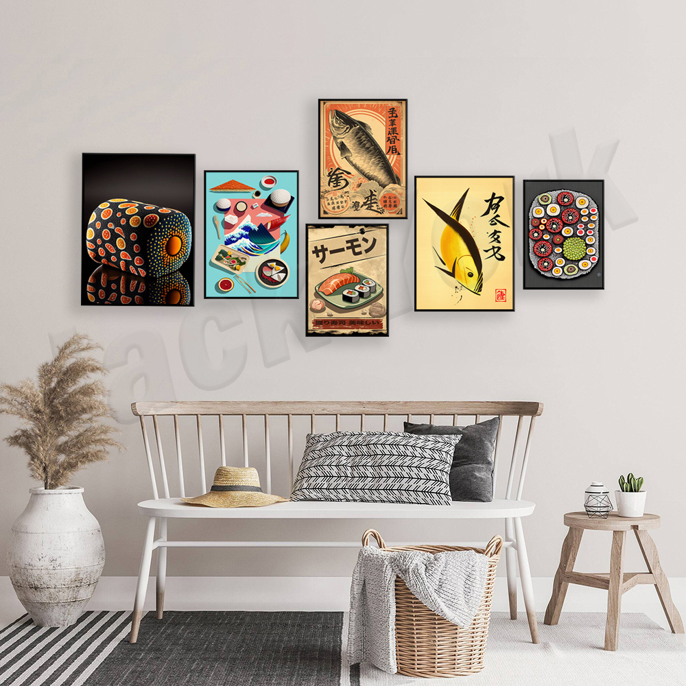 Vintage style Japanese sushi p - Japanese Lifestyle And Food review and price