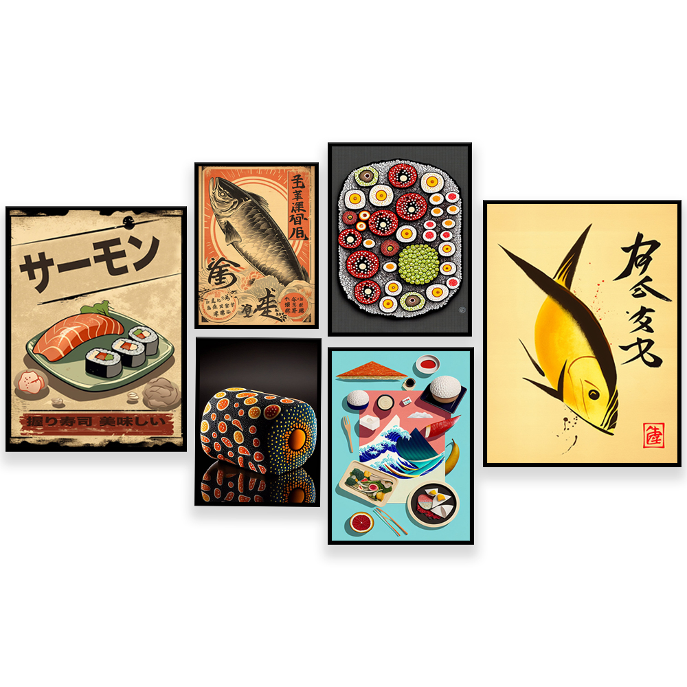 Vintage style Japanese sushi p - Japanese Lifestyle And Food review and price