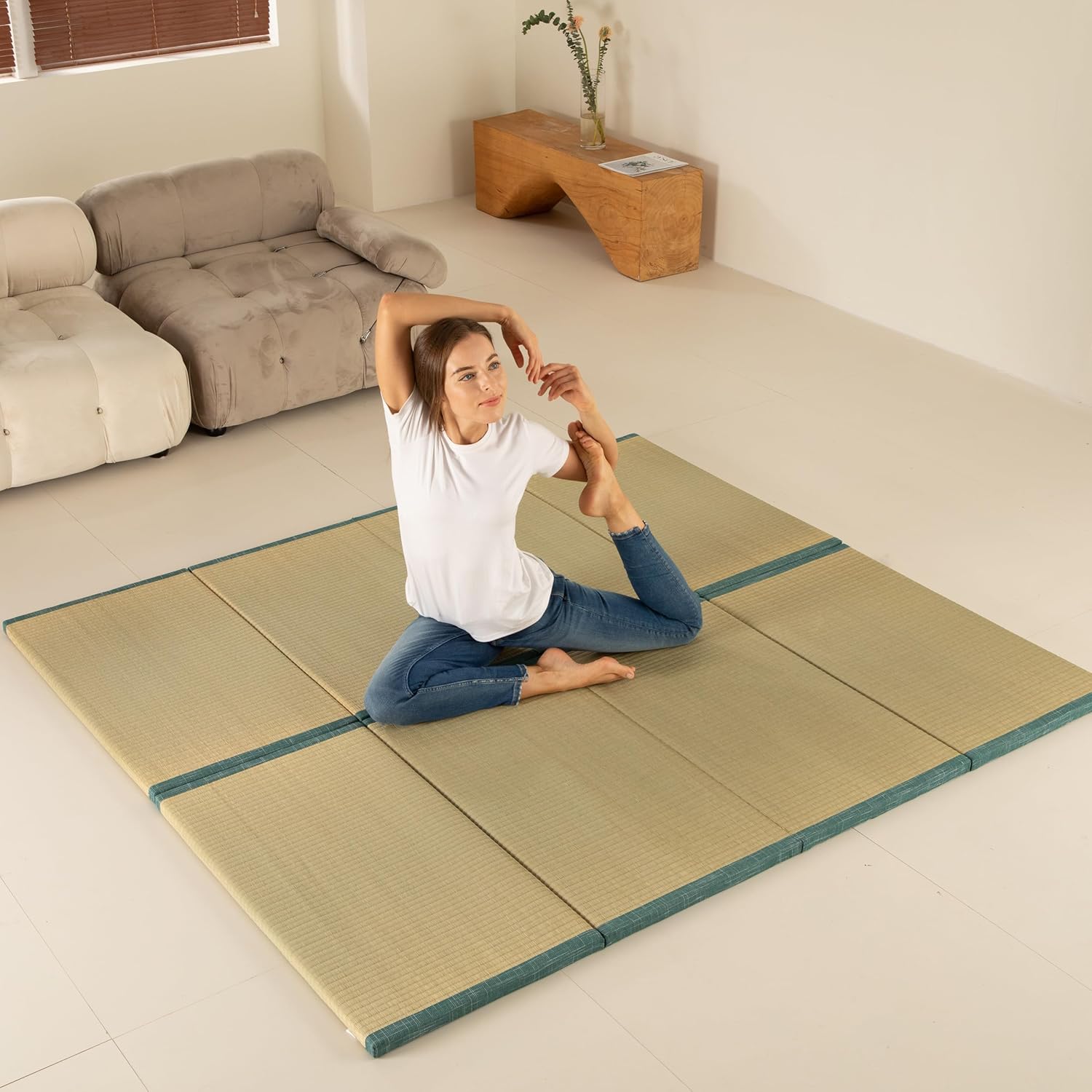 Japanese Floor Mattress Foldab - Tatami Mat Rush review and price