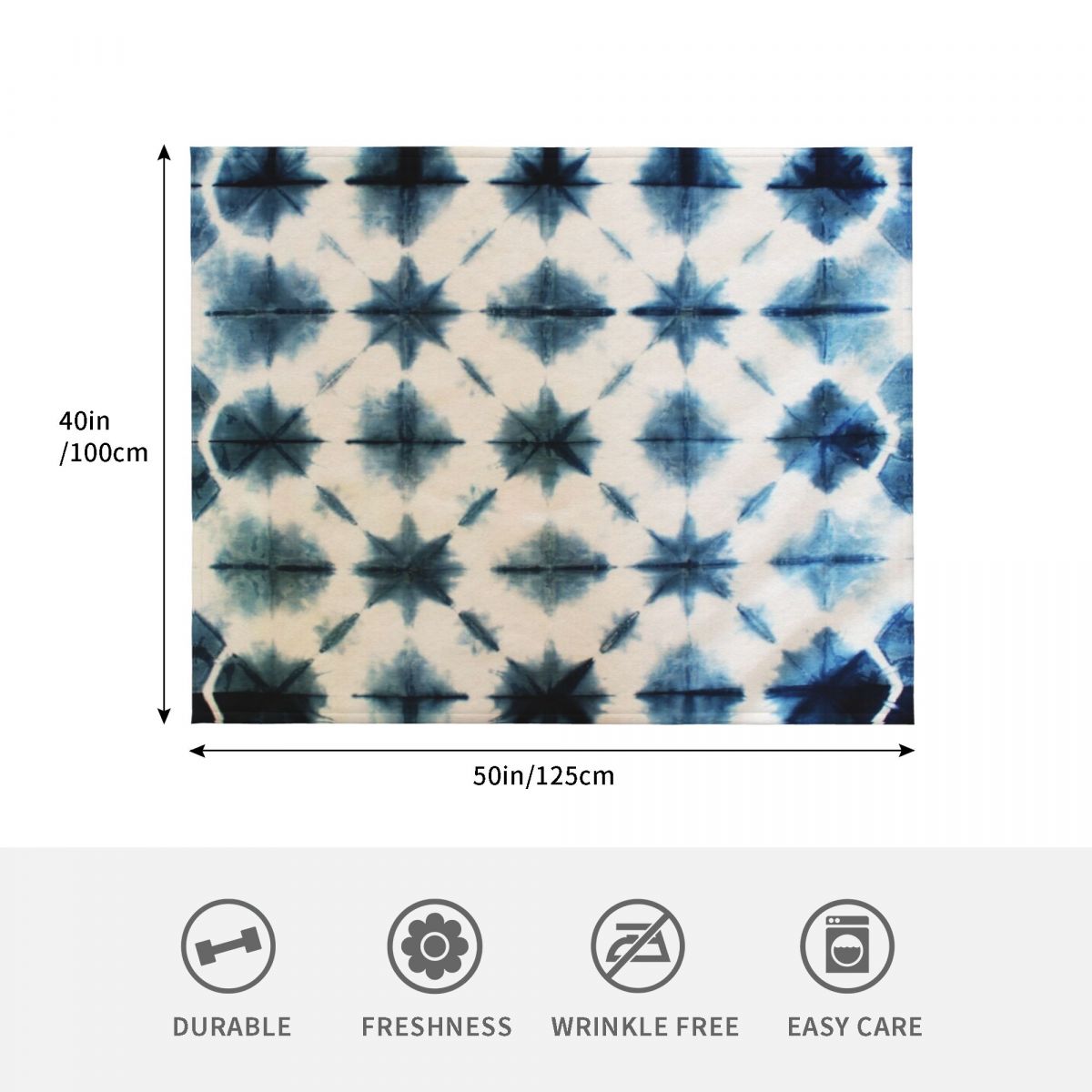 Shibori Tie Dye, Indigo Throw  - Shibori Tie Dye review and price