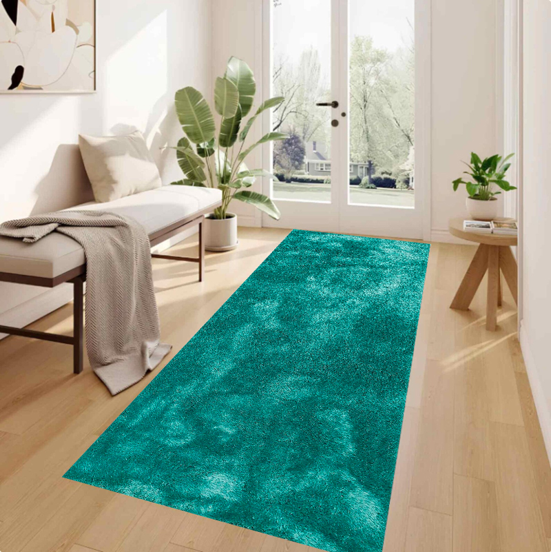 Turquoise Tie Dye Runner Rug A - Shibori Tie Dye review and price