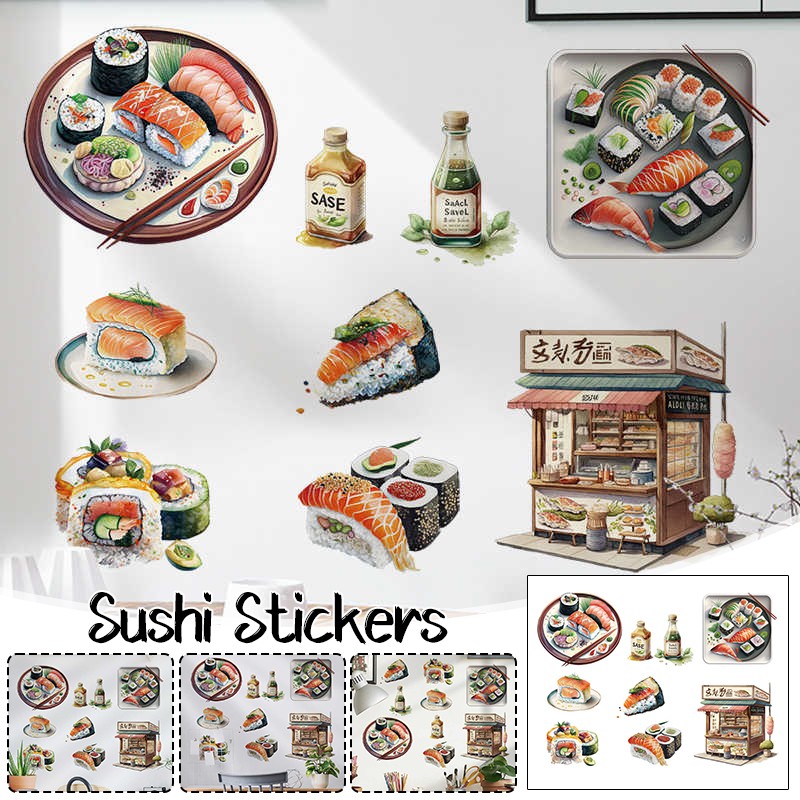Japanese Food Sushi Sticker 3D - Japanese Lifestyle And Food review and price